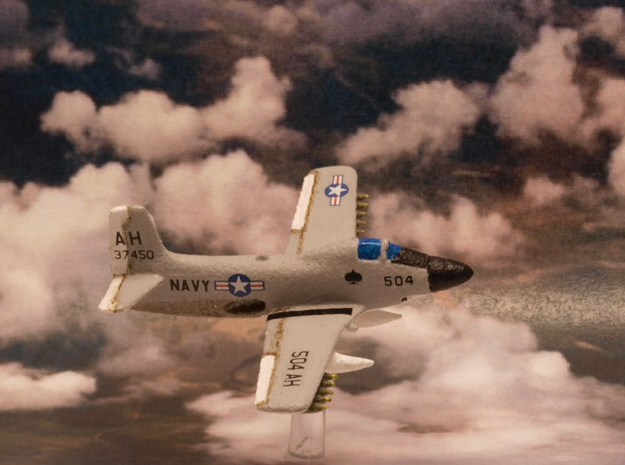 Douglas A2D Skyshark (Pair in flight) 6mm 1/285 in White Natural Versatile Plastic
