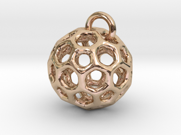 Pendant1 in 14k Rose Gold Plated Brass