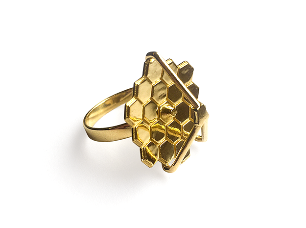 James Webb Ring in Polished Brass: 7 / 54