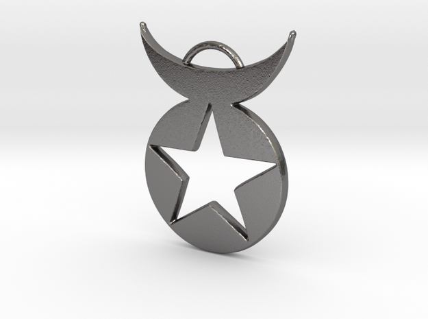 Star Emblem pendant in Polished Nickel Steel