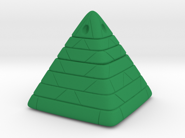 Pyramide Enlighted in Green Processed Versatile Plastic