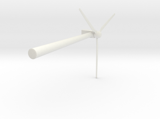 Wind 450KW Turbine in White Natural Versatile Plastic: Extra Small