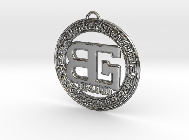 BOSS GANG MEDALLION in Polished Silver