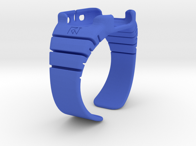 Apple Watch - 42mm LARGE cuff in Blue Processed Versatile Plastic