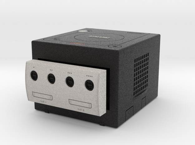 1:6 Nintendo Gamecube (Jet Black) in Full Color Sandstone