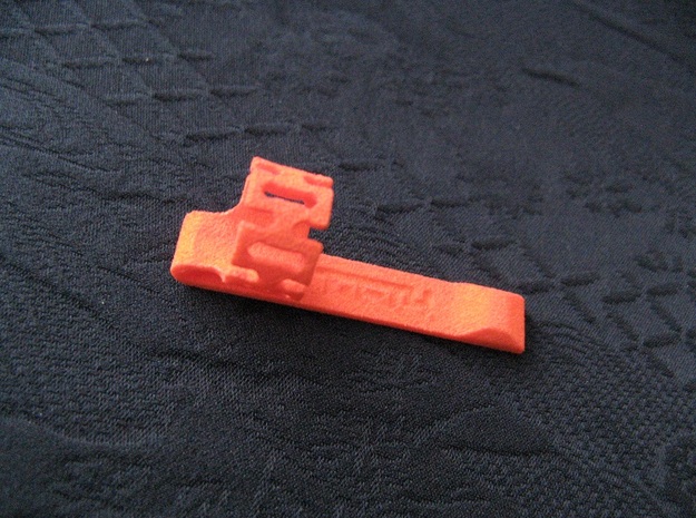 Pen Clip: for 11.0mm Diameter Body in Orange Processed Versatile Plastic