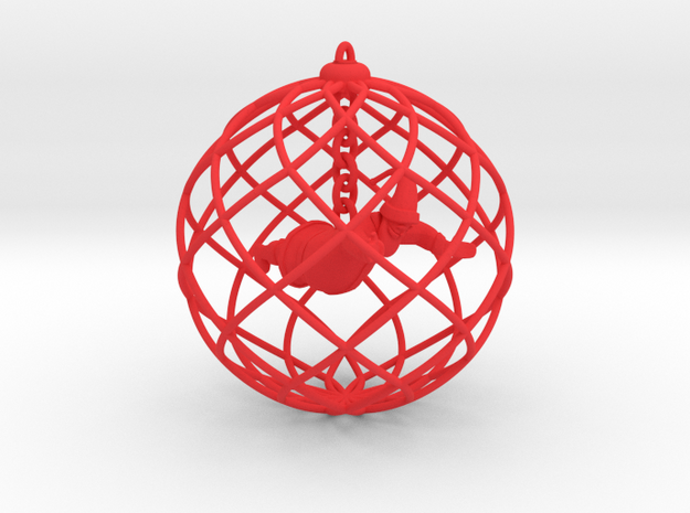 Santa claus In Ball in Red Processed Versatile Plastic