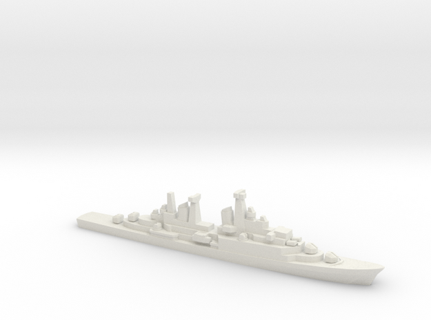 Hamburg-class destroyer, 1/2400 in White Natural Versatile Plastic