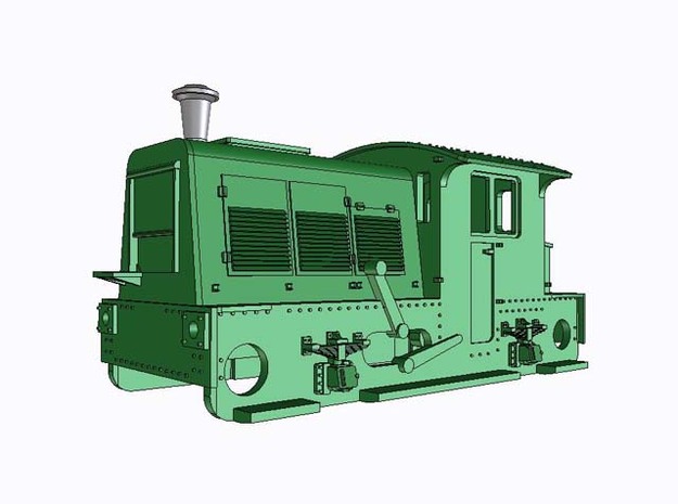 N SIK NS 200-300 locomotor met koperen schoorsteen in Tan Fine Detail Plastic