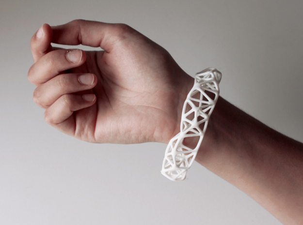 Osseous Bracelet in White Processed Versatile Plastic