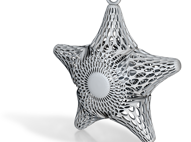 Snowflake Diatom in Tan Fine Detail Plastic