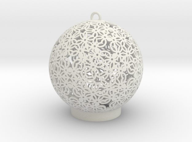Ornament A1 in White Natural Versatile Plastic