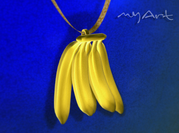 Banana in Polished Gold Steel