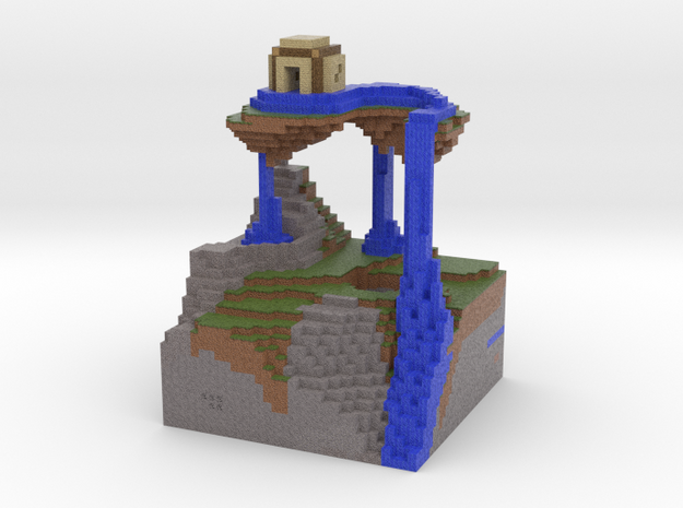 Floating Island Pen Stand in Full Color Sandstone