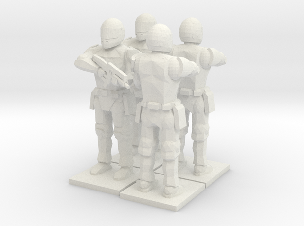 4 Peacekeepers (The Hunger Games Trilogy), 1/64 in White Natural Versatile Plastic