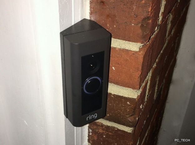 Ring Doorbell Pro 30 Degree Wedge in Black Natural Versatile Plastic