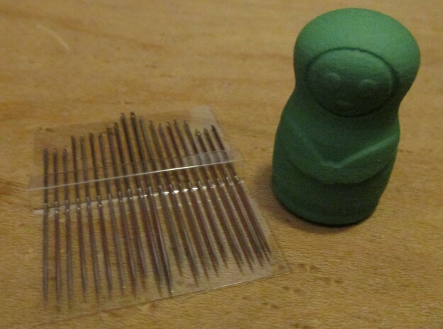 Russian Doll Thimble in Green Processed Versatile Plastic