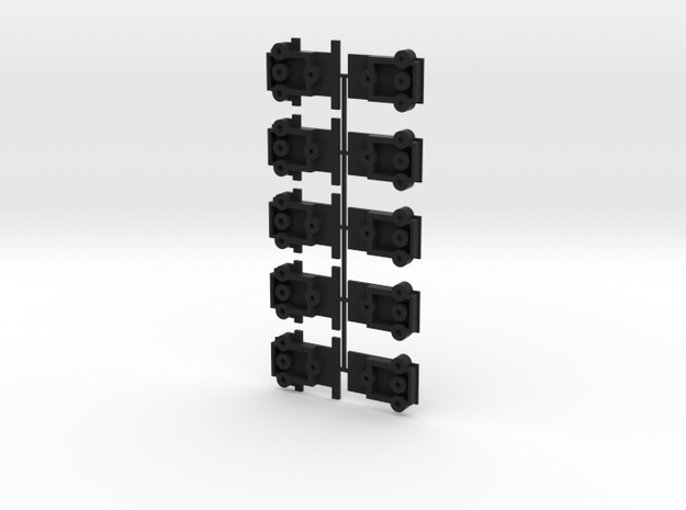 Lionel O Scale Double Door Boxcar Coupler Mount in Black Natural Versatile Plastic