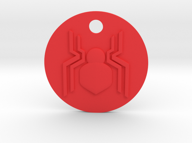 Spider-Man Homecoming 3D Keychain in Red Processed Versatile Plastic