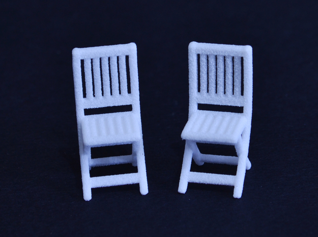 Dining Chair -  in White Natural Versatile Plastic: 1:50