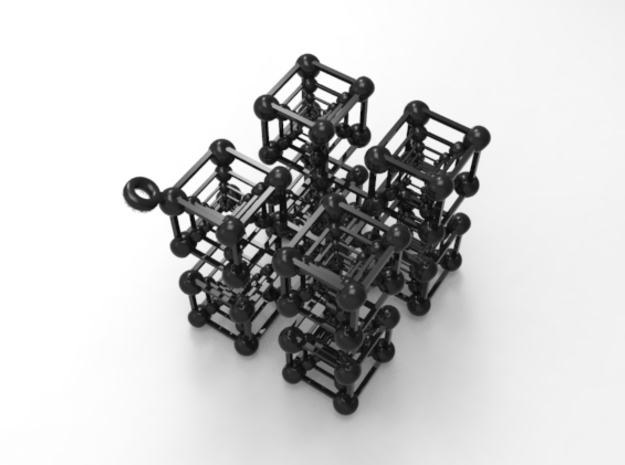 Untouchable Cubes * 5 Formation in Smooth Fine Detail Plastic
