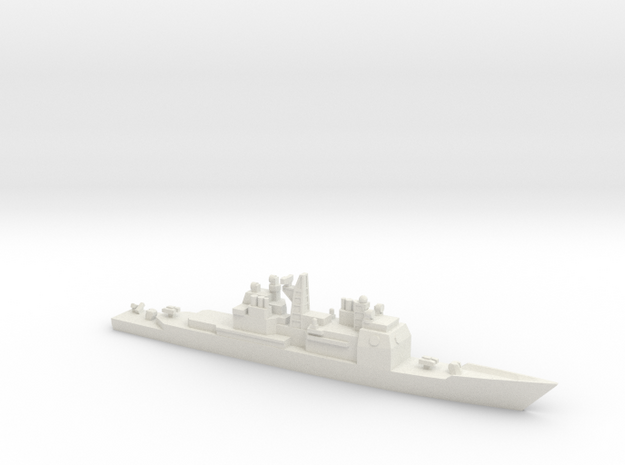USS Ticonderoga (CG-47), 1/1800 in White Natural Versatile Plastic