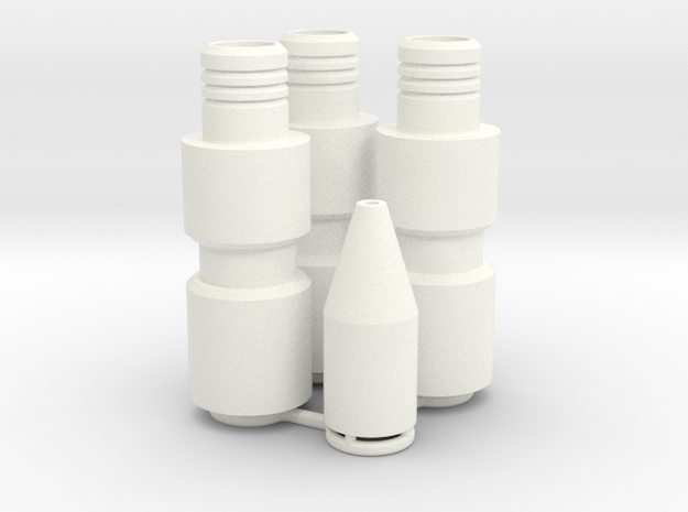 Knee Darts Set in White Processed Versatile Plastic