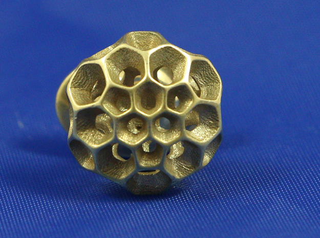 Pollen Lapel Pin in Polished Bronze