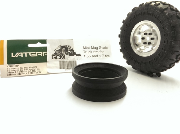 Mini-Mag Inner Ring for Vaterra 41004 in White Natural Versatile Plastic