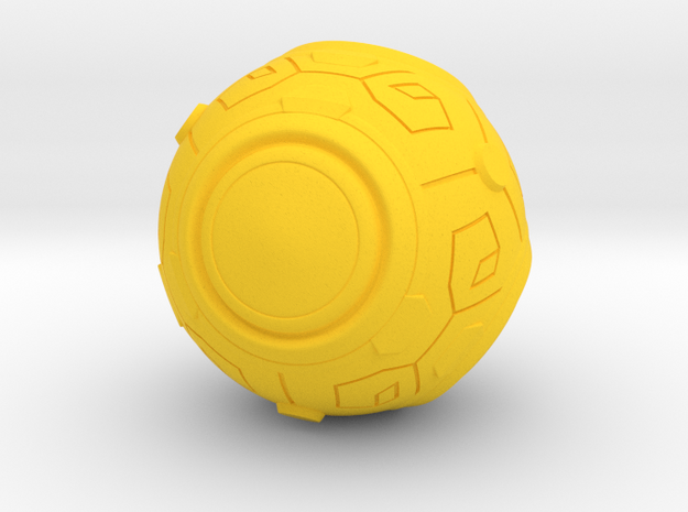 Zenyatta's Ball (Outdated. Go to my shop) in Yellow Processed Versatile Plastic