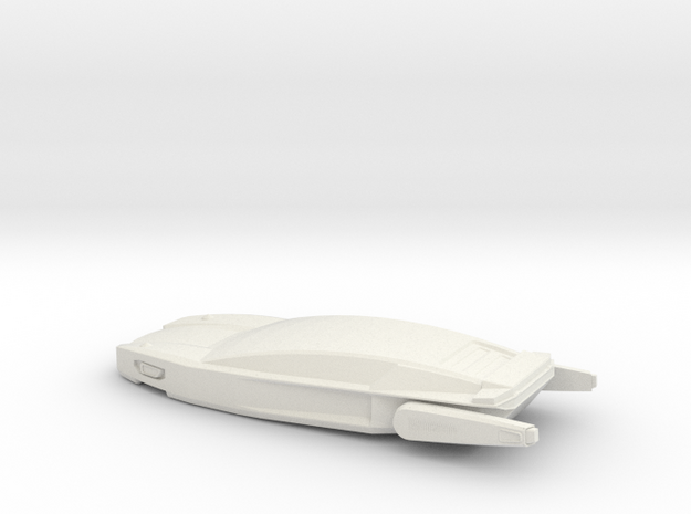Hover Car with Rear Air Dam, 1/64 in White Natural Versatile Plastic