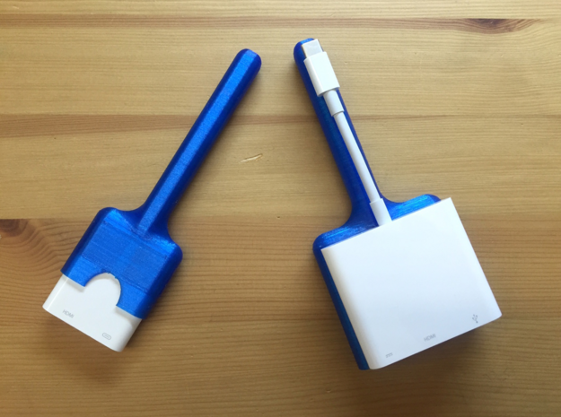 Apple Lightning To HDMI Adaptor Sheaths in Blue Processed Versatile Plastic