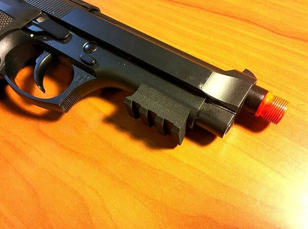 1911 / M9 / M92 Bottom Rail in Black Natural Versatile Plastic