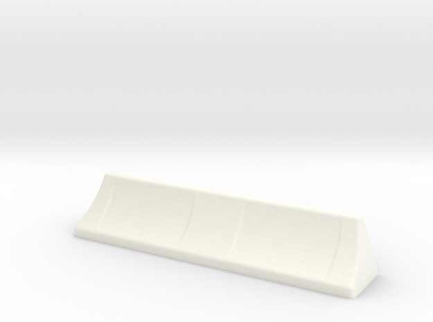 Whale Tail air deflector in White Processed Versatile Plastic