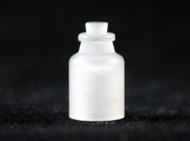 Bottle in Tan Fine Detail Plastic