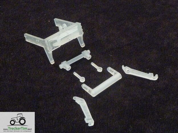 Schuco Case IHC Fronthydraulik in Tan Fine Detail Plastic
