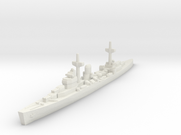 Leander class (WWII) 1/1800 in White Natural Versatile Plastic