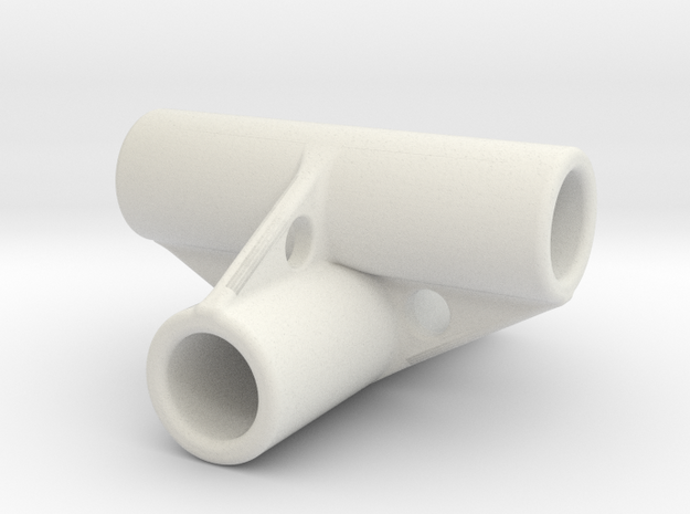 HubCenter 1.0 in White Natural Versatile Plastic