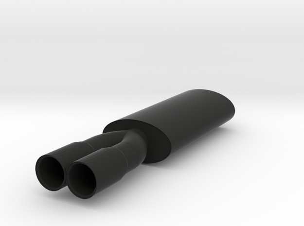 Exhaust Type1 - 1/10 in Black Natural Versatile Plastic