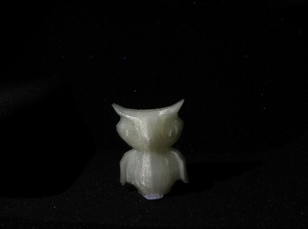 "Owl" - Monopoly Figure in White Processed Versatile Plastic