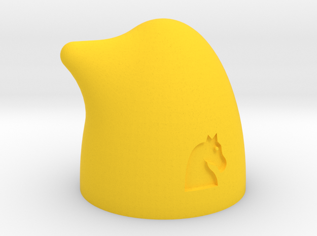MILOSAURUS Chess Shatranj Knight (asb) in Yellow Processed Versatile Plastic
