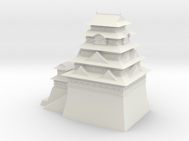 Edo castle in White Natural Versatile Plastic
