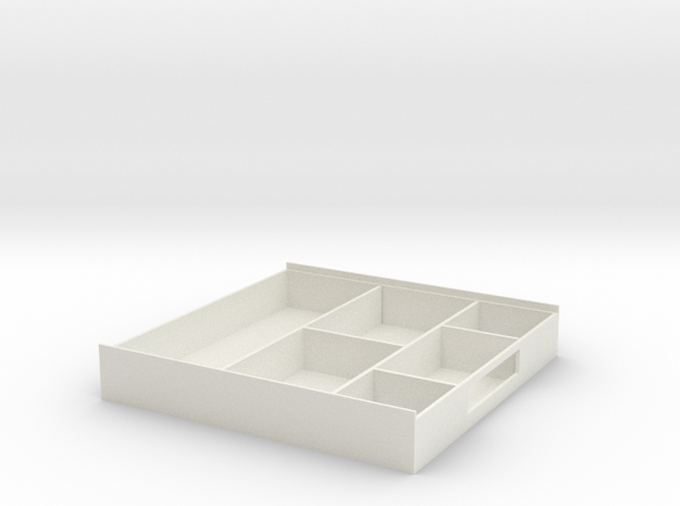 Storage Box in White Natural Versatile Plastic: Medium