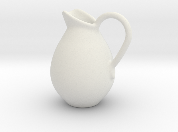 Pitcher Hollow Form 2016-0004 various scales in White Natural Versatile Plastic: 1:12