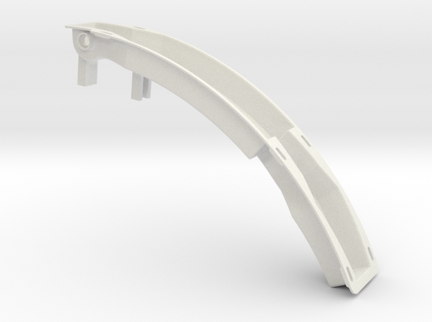 TM02 Utility Arm Backplate CSR in White Natural Versatile Plastic