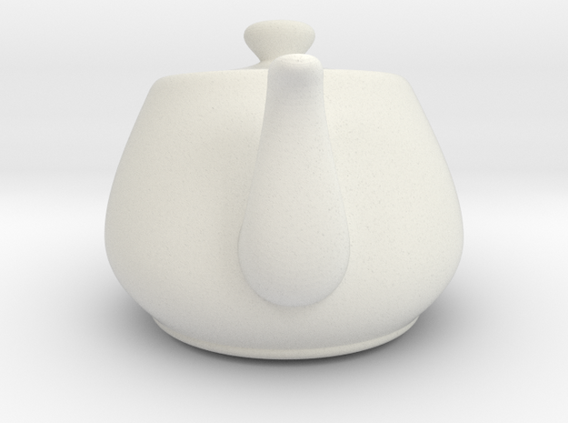 Nizaro T Pot Design11 in White Natural Versatile Plastic: Small