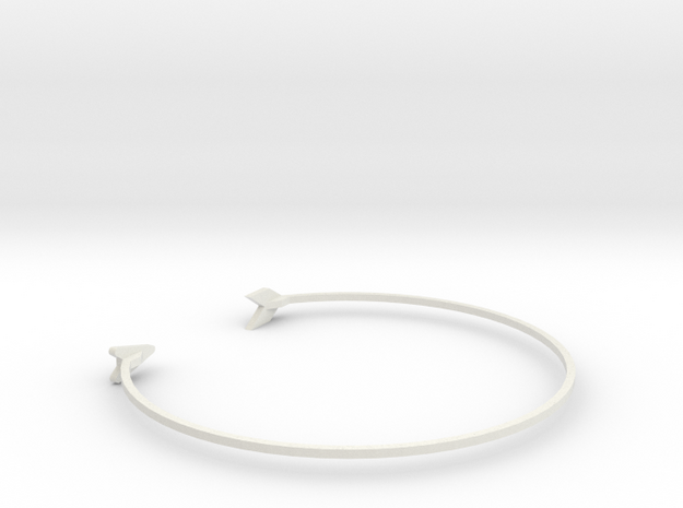 wristband in White Natural Versatile Plastic