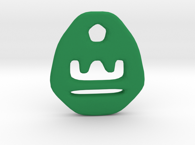 Libra Zodiac Symbol Tag in Green Processed Versatile Plastic