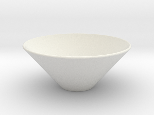 bowl.stl in White Natural Versatile Plastic
