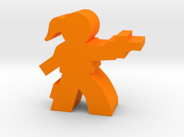 Game Piece, Space Outlaw Gal in Orange Processed Versatile Plastic